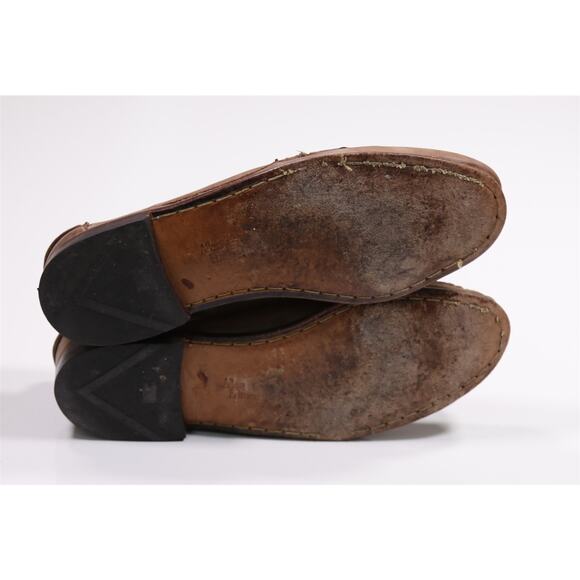 Allen Edmonds Concordia Light Brown Leather No-Socks Loafers US 9.5 D main image 8